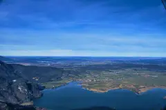Lake Kochelsee in Bavaria with mountains beyond