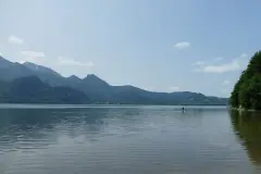 Lake Kochelsee from the shore below the Franz Marc Museum